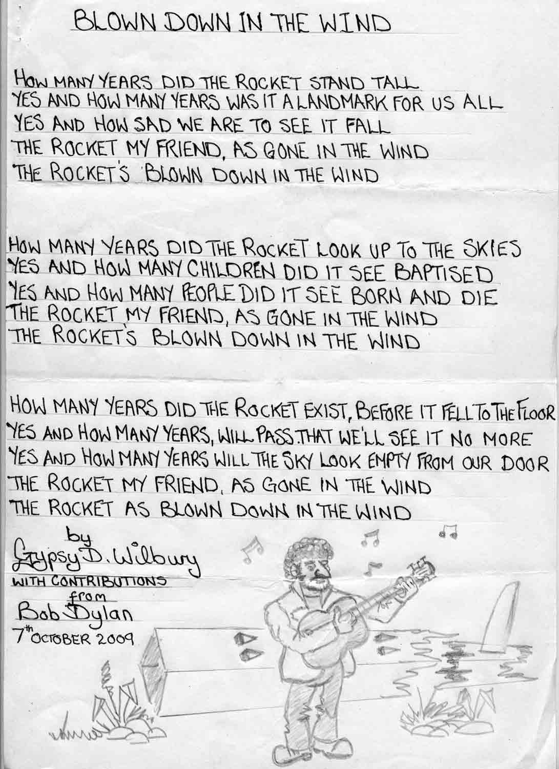 Blown down in the wind